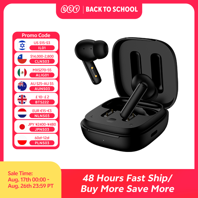 Earbuds Anc Wireless - QCY T13 ANC Wireless Earphones Bluetooth