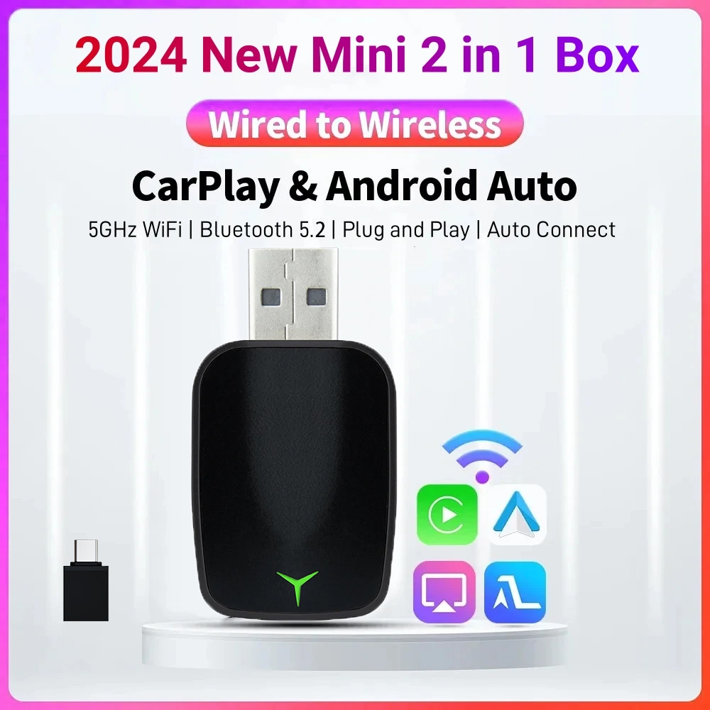 Electronics And Gadgets - New Wired To Wireless Carplay Android