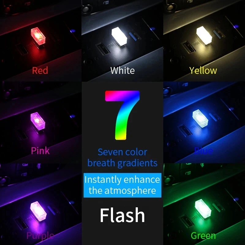 1/4pc Mini USB LED Car Light A - Electronics Gadgets And Accessories recension och pris