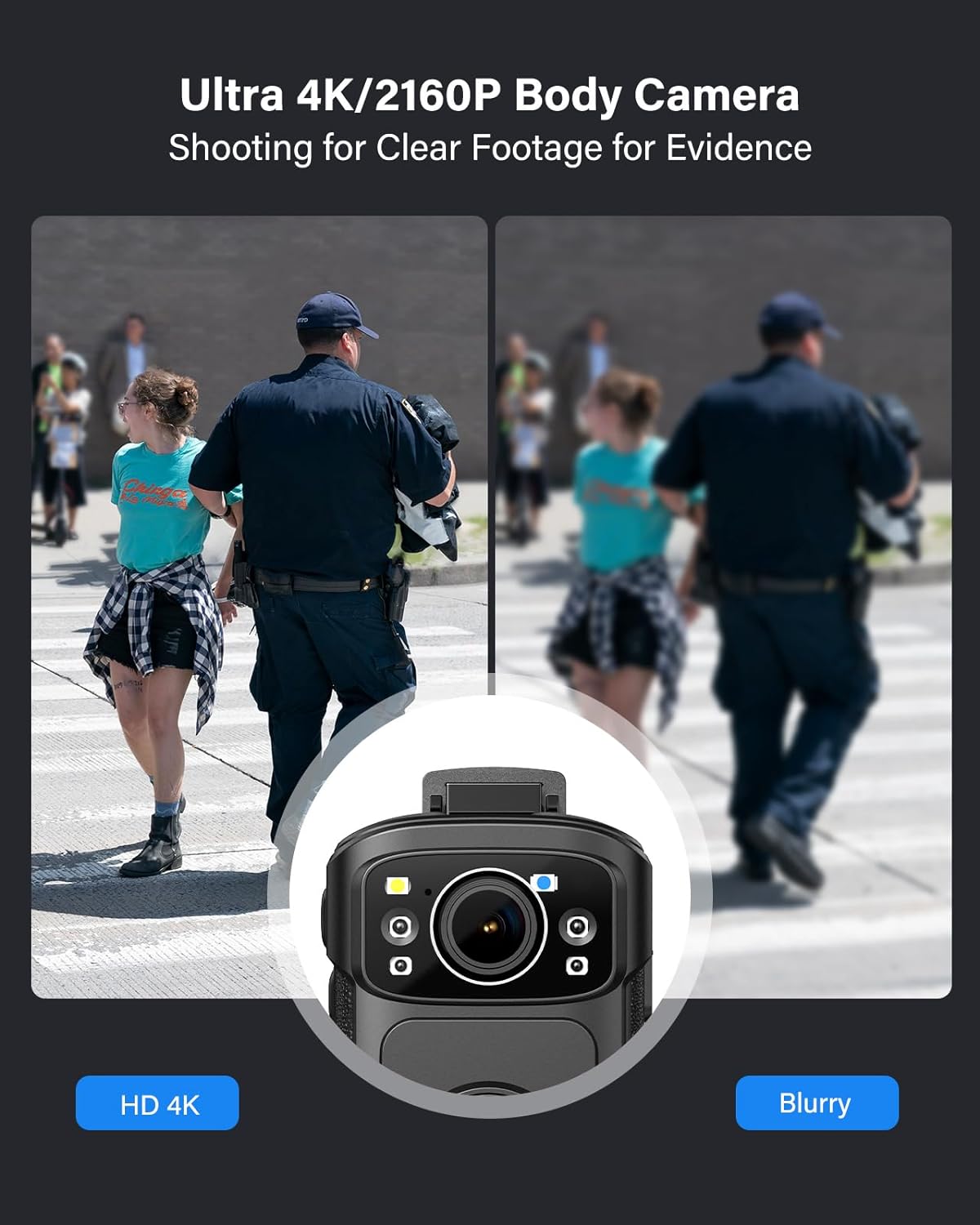 BOBLOV B4K5 4K Body Cam IP68 G - Compact Camera Mirrorless recension och pris