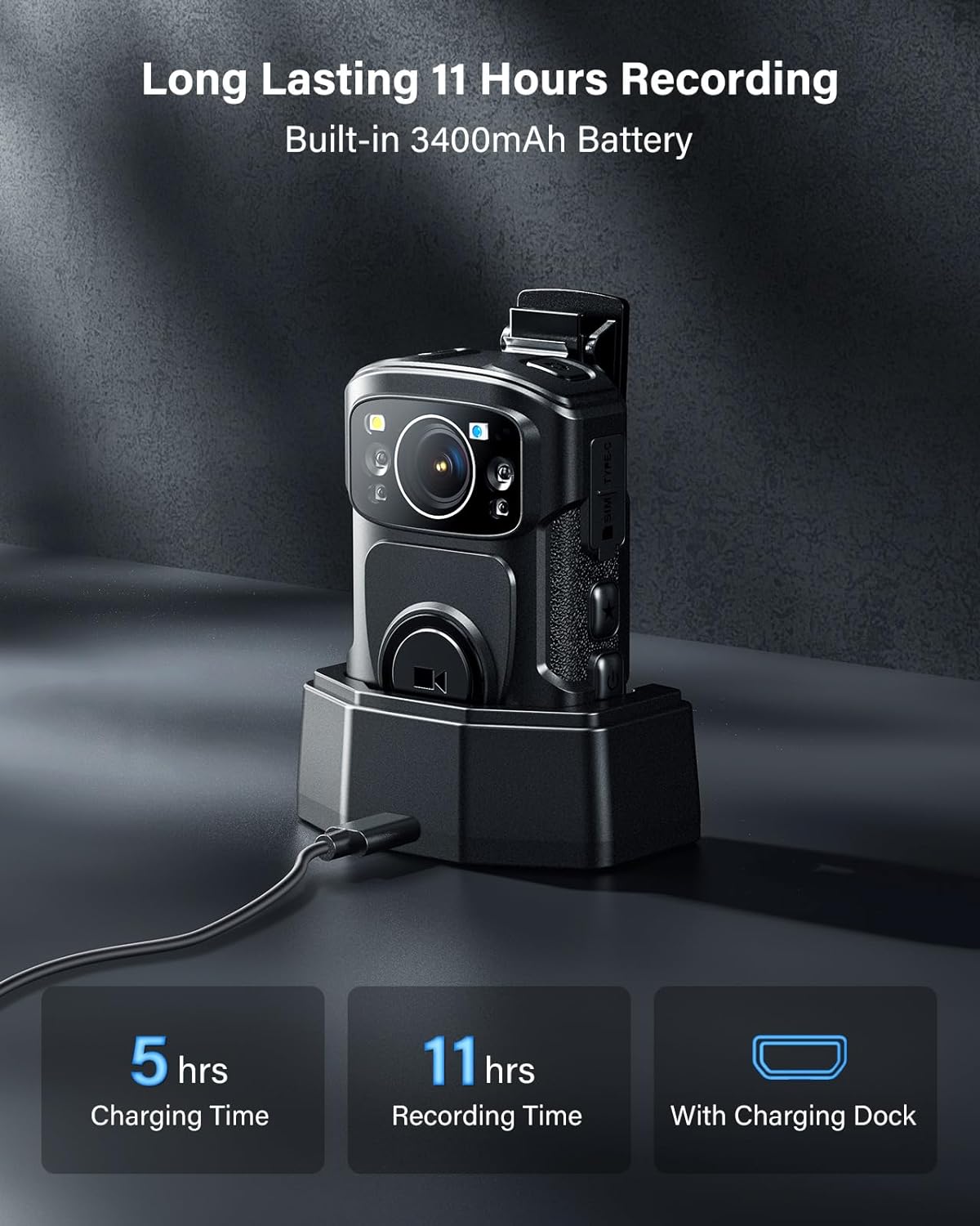 BOBLOV B4K5 4K Body Cam IP68 G - Compact Camera Mirrorless recension och pris