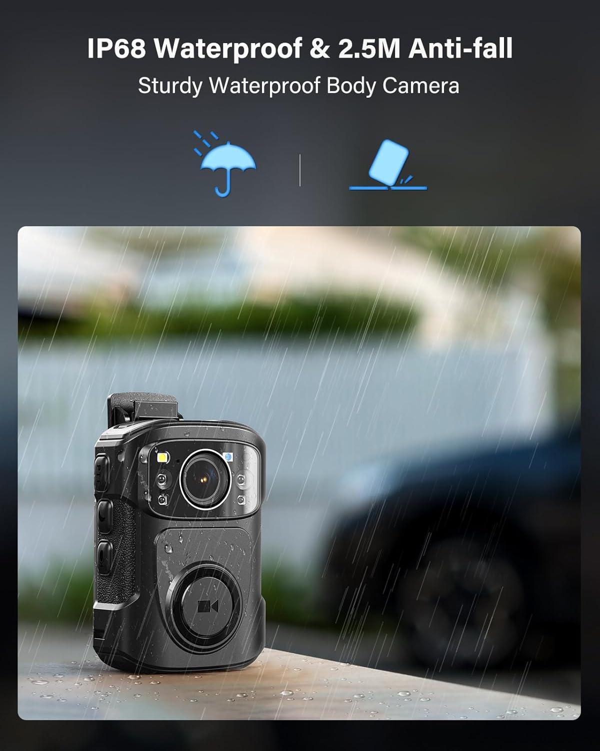 BOBLOV B4K5 4K Body Cam IP68 G - Compact Camera Mirrorless recension och pris