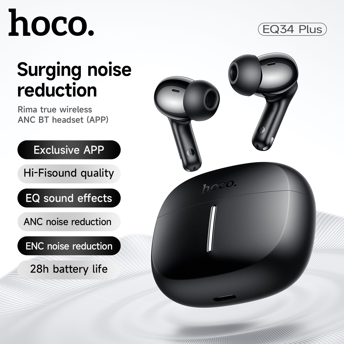 HOCO ANC Acitve Noise Reductio - Earbuds Anc Wireless recension och pris