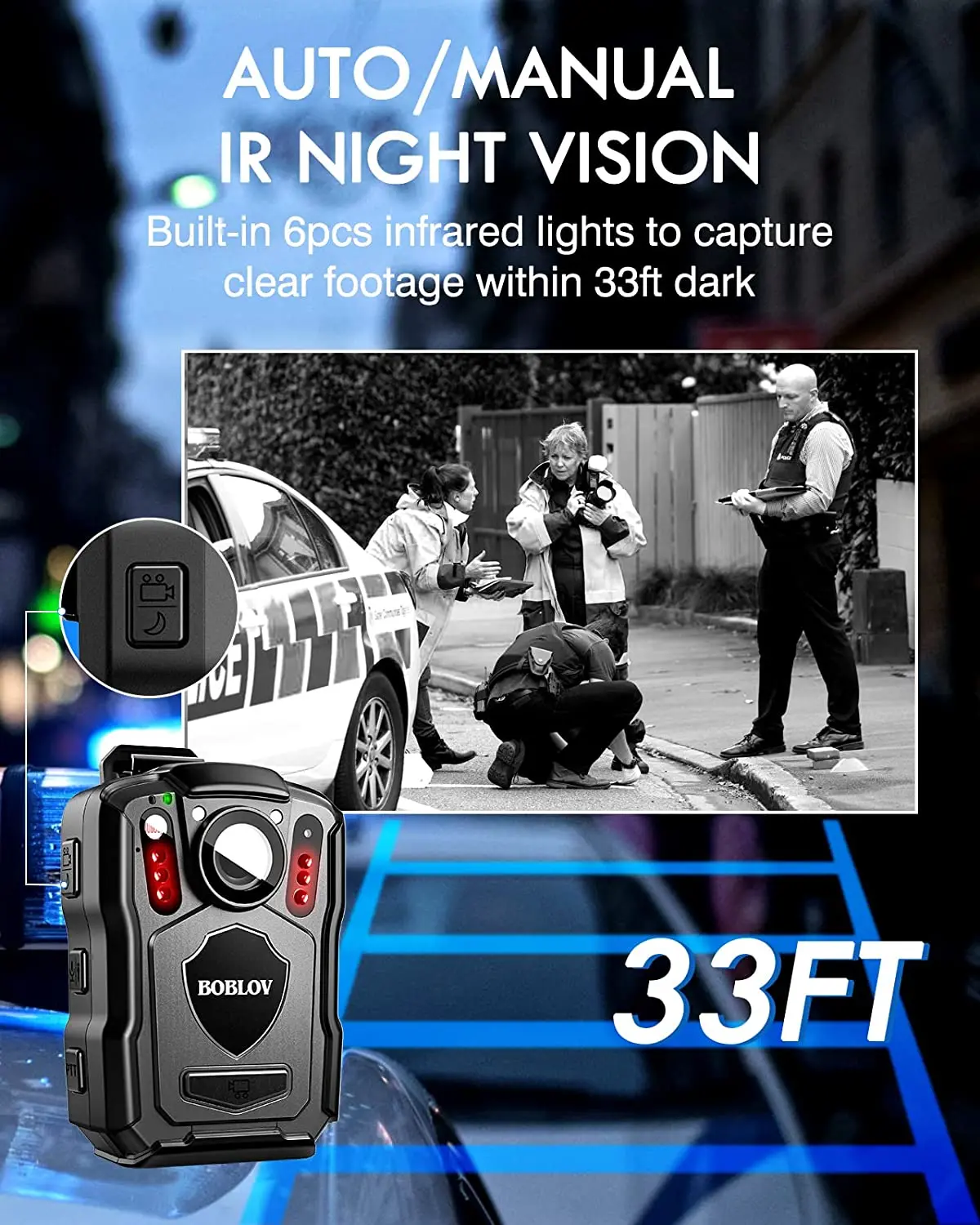 BOBLOV M5 Police Body Camera w - Compact Camera Mirrorless recension och pris