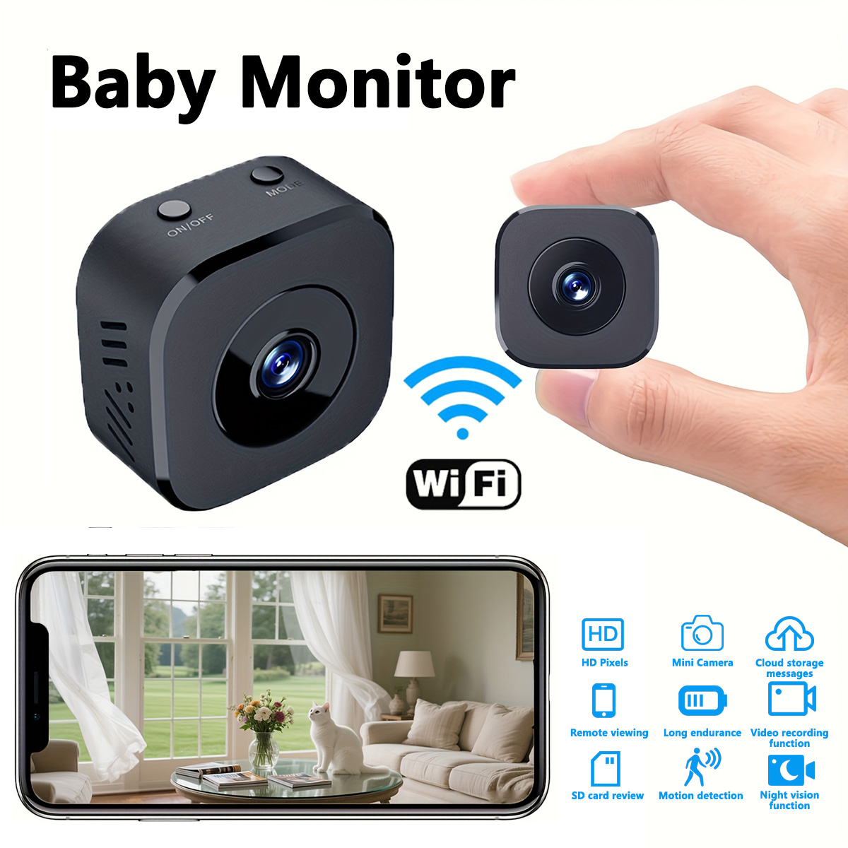 1080P HD Mini WiFi Camera Indo - Compact Camera Mirrorless recension och pris