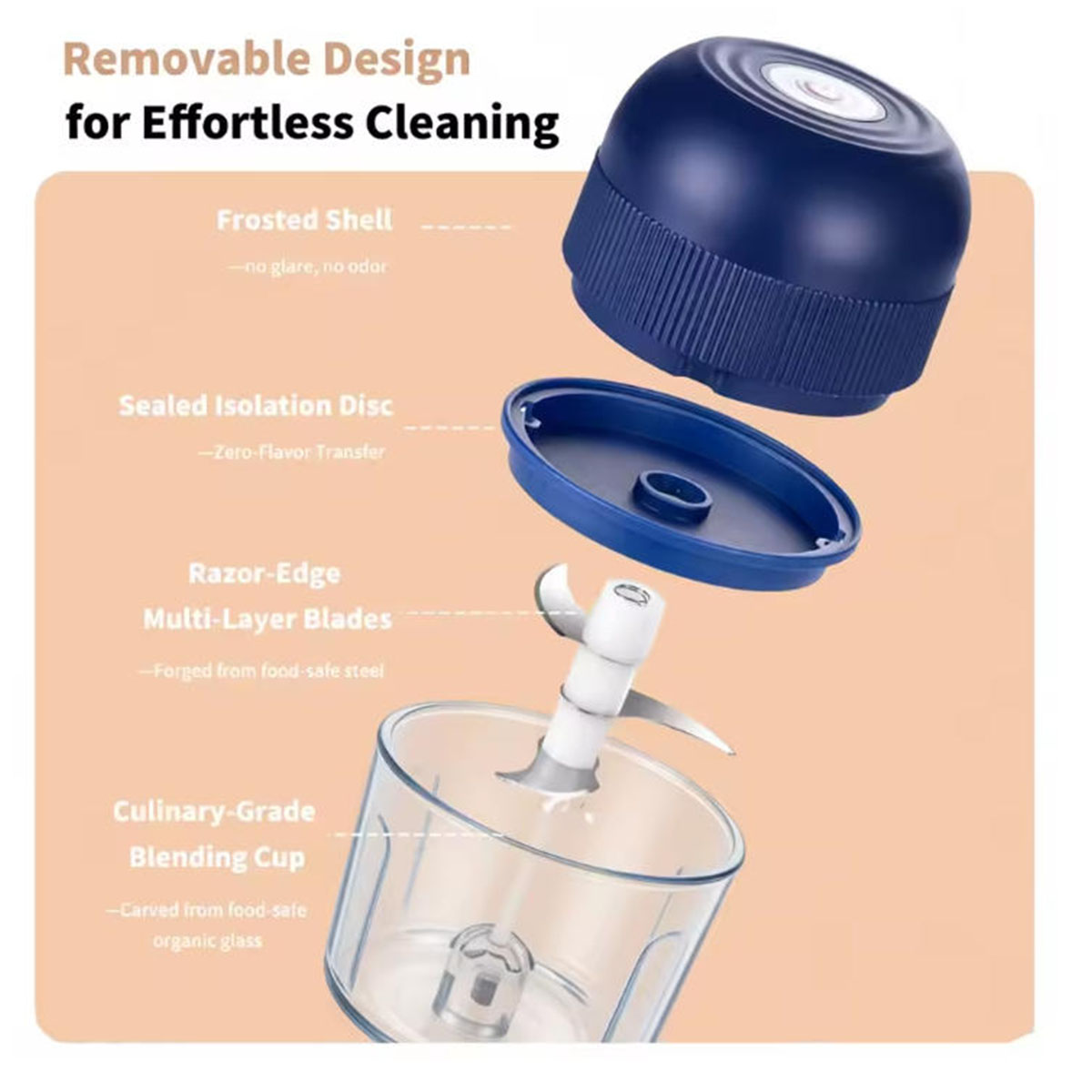 1PC Electric Garlic Chopper Mi - Kitchen Electronics Gadgets recension och pris